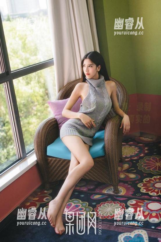 GIRLT果团网 - 周妍希居家写真集：录制了一整个下午的“无聊风”，高清真实的无底线!