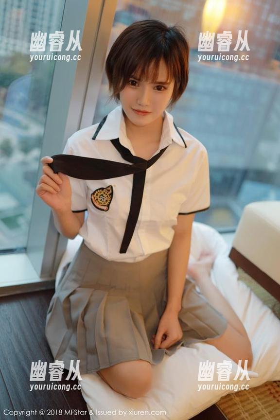MFStar模范学院 - 草莓兔兔制服上线，图库里的高清细节让人目不转睛！