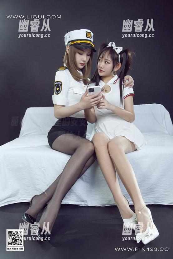 丽柜 - 原图里的安安：黑丝仿佛在低语，留给人无限遐想