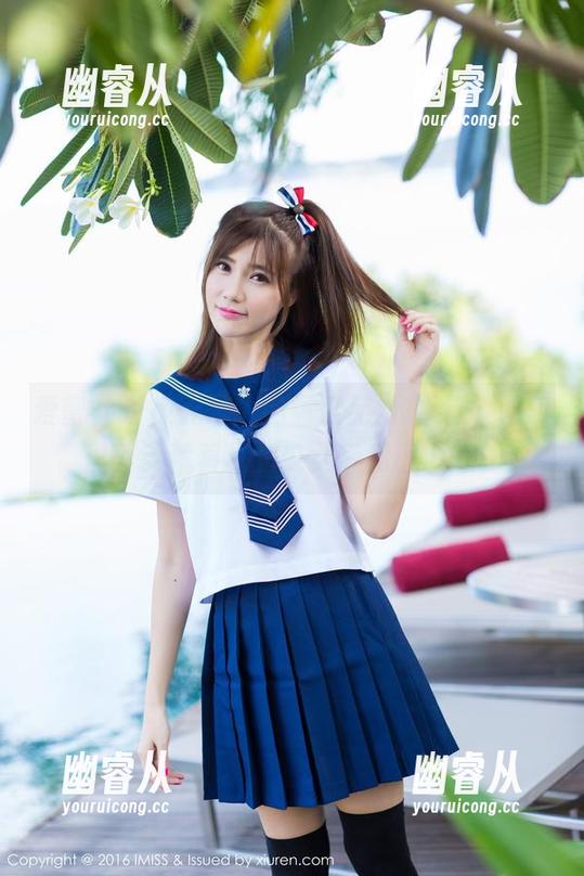 爱蜜社 - 被无圣光的黄歆苑JK圈粉，图包里其实藏着我的少女梦和小心心。