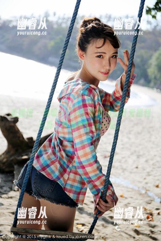 美媛馆 - 倒吸一口气！陈舒羽的可爱福利写真，阵阵酥软感来袭。